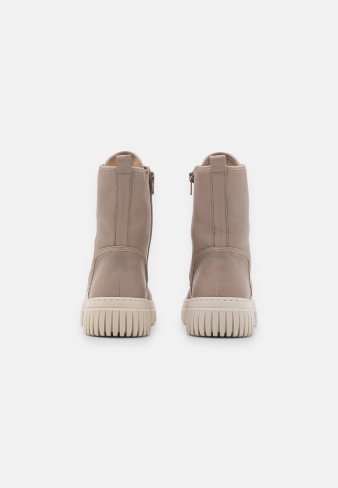 Gabor Nude Foncé/beige | Bottines à Lacets Exclusives